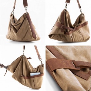 KA9 MESSENGER VINTAGE™  Vintage Canvas Leder tasche schultertasche